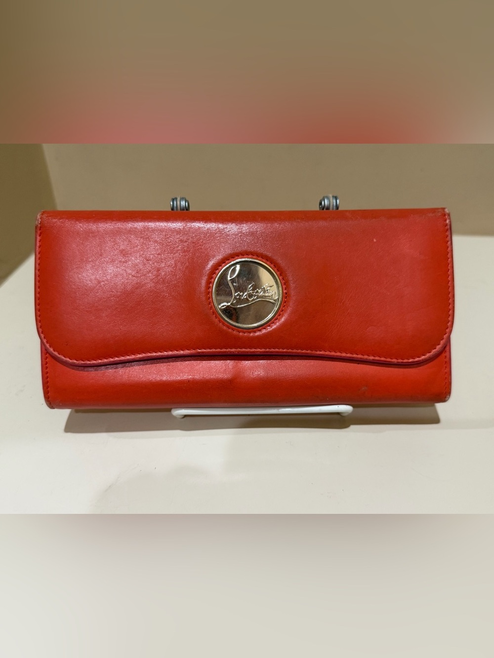Christian Louboutin Orange/Pink Long Wallet *Please Read*!!!